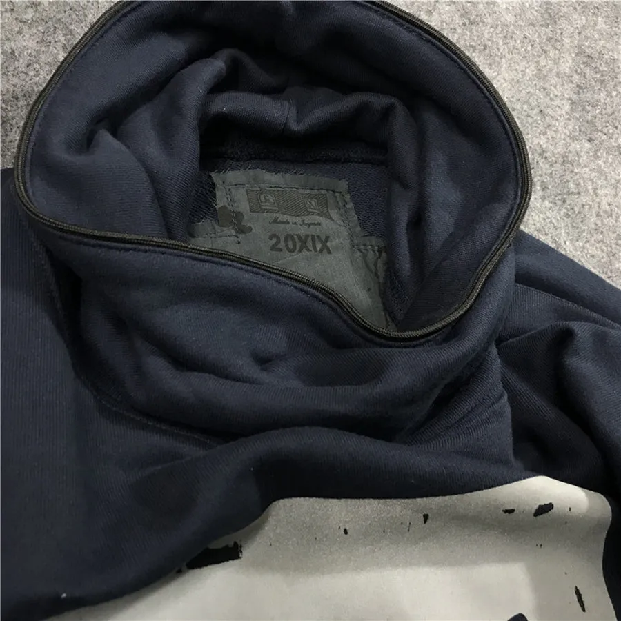

Reflective CAVEMPT CE STAND COLLAR SWEAT Men Woman Streetwear Wash Crewneck Cav Empt Hoodie