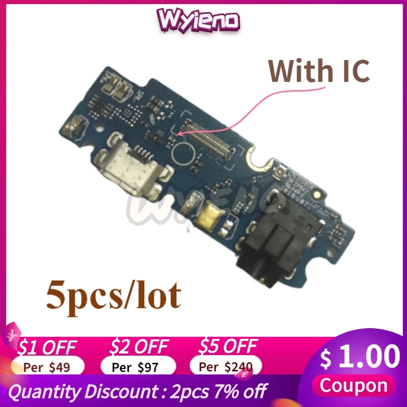 

For ASUS ZenFone Max Pro M1 ZB601KL ZB602KL USB Dock Charging Port Charger Microphone Audio jack Flex Cable Board 5pcs/lot