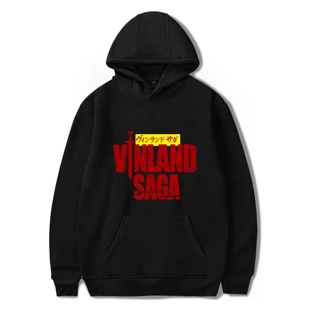 

100%cotton Vinland Saga Hoodies Anime Fashion Women Men Long Sleeve Oversized Hoody Hot Sale Casual Harajuku Streetwear