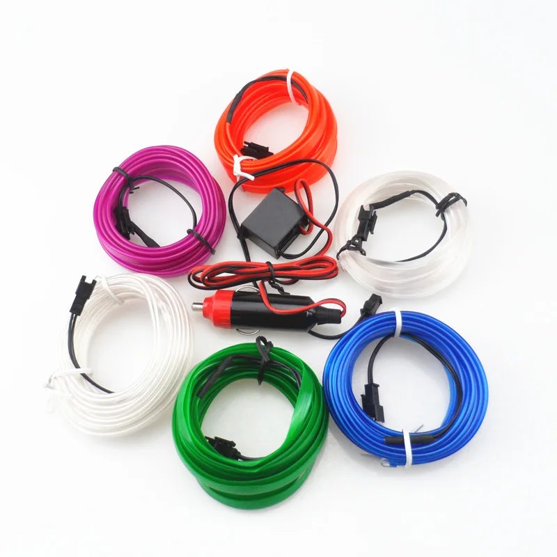 Автомобильные аксессуары для интерьера 3 м атмосферная лампа EL холодсветильник