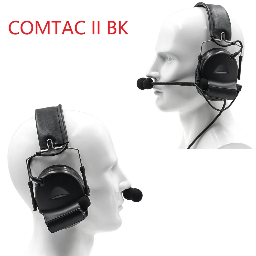 COMTAC Electronic Noise Reduction Headset COMTAC II Tactical Headset Hearing Protection Airsoft Hunting Communication Headphone