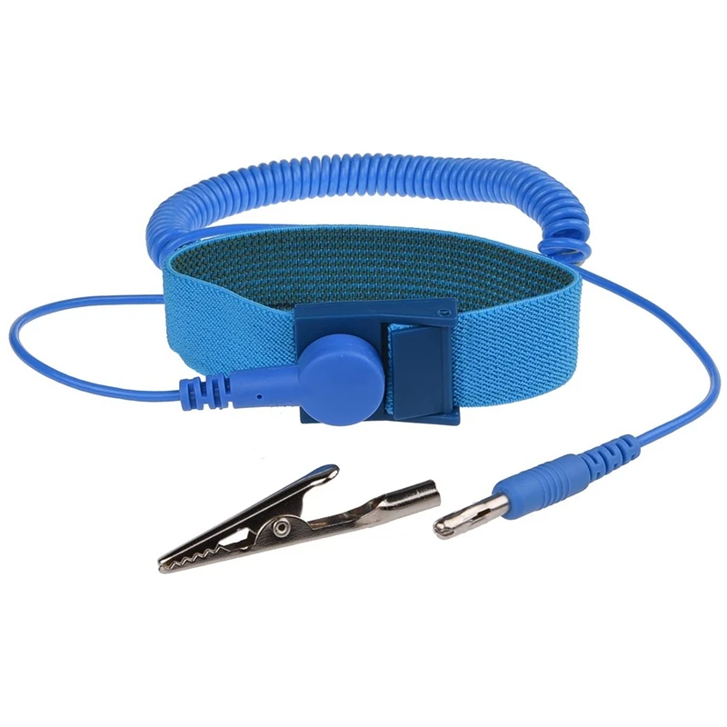 3 шт. полиуретановый Антистатический браслет проводной Синий на запястье