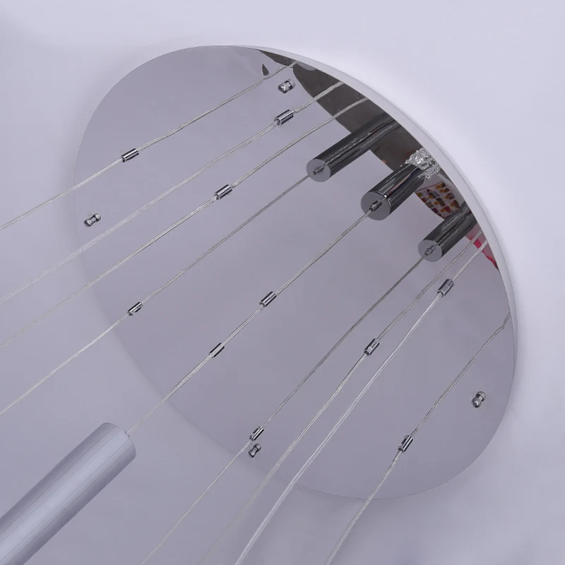 Большая Современная Люстра для лестницы лобби прихожей хрустальная лампа