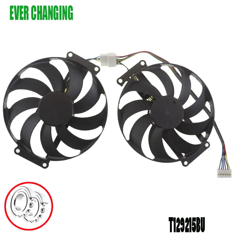 Rtx 2060 Super 2070 Gtx1660 ti Ventilador de Refrigeração para Asus Gtx 1660 1660ti Duplo Evo oc Rtx Rtx2060 fã da Placa Gráfica T129215bu Ventiladores e resfriadores