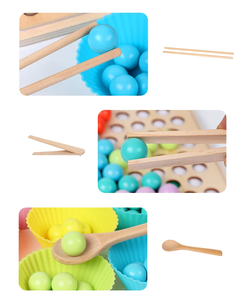 

Kids Toys Montessori Wooden Toys Hands Brain Training Clip Beads Puzzle Board Math Game Baby Early Educational Toys For Children