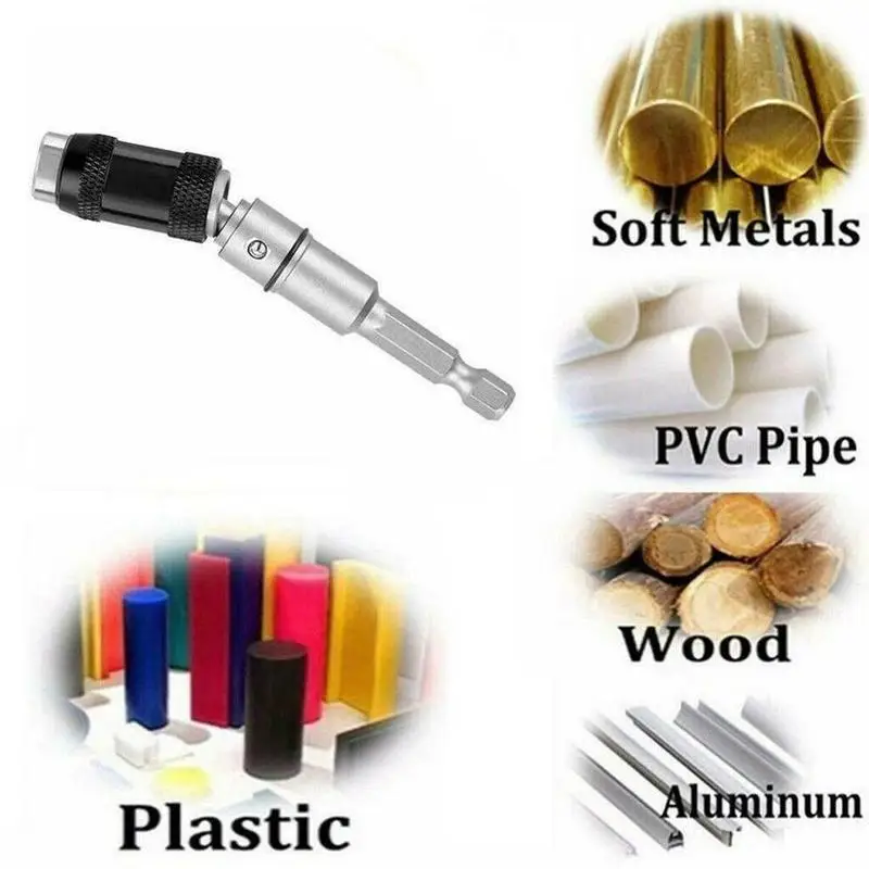 

20 Bendable Magnetic Screw Drill Tip Drill Screw Tool Drill Bit Bit Extensions Guide Change Locking Drive Quick Holder J1X1