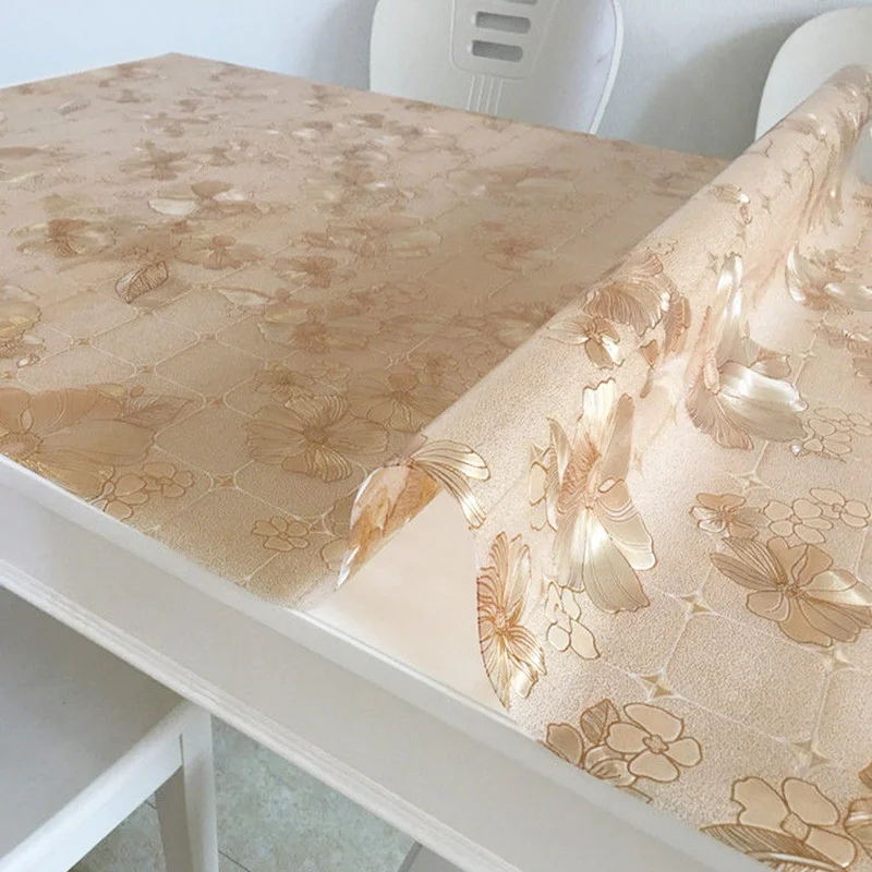 Водонепроницаемое защитное покрытие для стола мягкое стекло ПВХ под заказ | Дом и