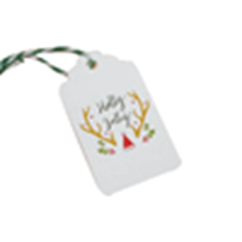 100 шт + 11 м креативная пустая Закладка крафт бумага бирка со струной ручной работы