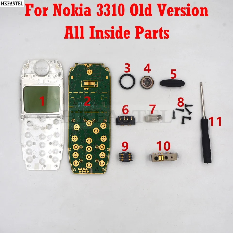 Для старой материнской платы Nokia 3310 ЖК-дисплей вибродинамик наушники порт