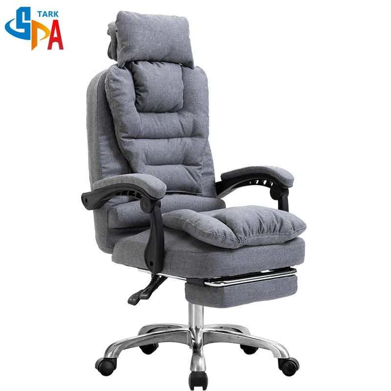Сomputer Сhair Office Armchair Blue Office Chair Comfortable And Soft Seat For Cafe Material Cloth Chairs Home With Back Removable Cushion