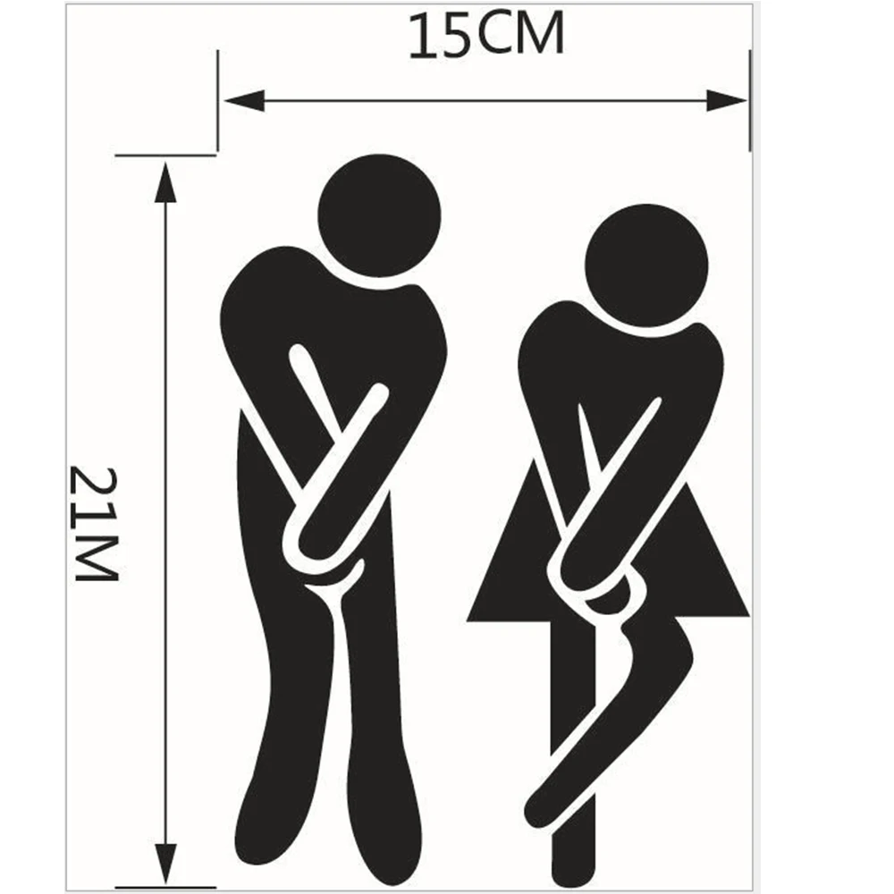 Наклейки на двери унитаза для общественных мест украшение дома креативное