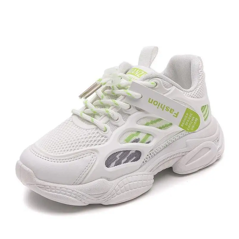 

Children's Sports Shoes 2021 Spring New Toddler Girl Sneakers Soft Bottom Breathable Mesh Kids Shoes School Casual Running Shoes