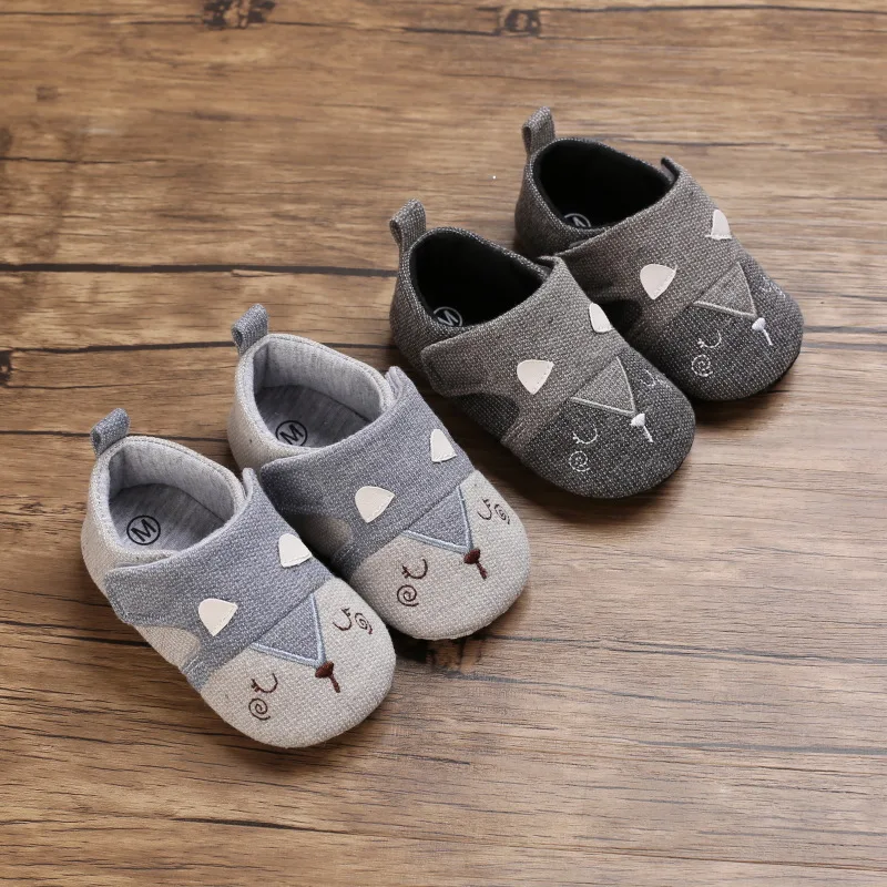 

New Arrival Toddler Newborn Baby Boys Girls Animal Crib Shoes Infant Cartoon Soft Sole Non-slip Cute Warm Animal Baby Shoes