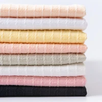 50145cm fabric drape cotton and linen double gauze crepe baby clothes fabric ladies skirt sleepwear fabrics