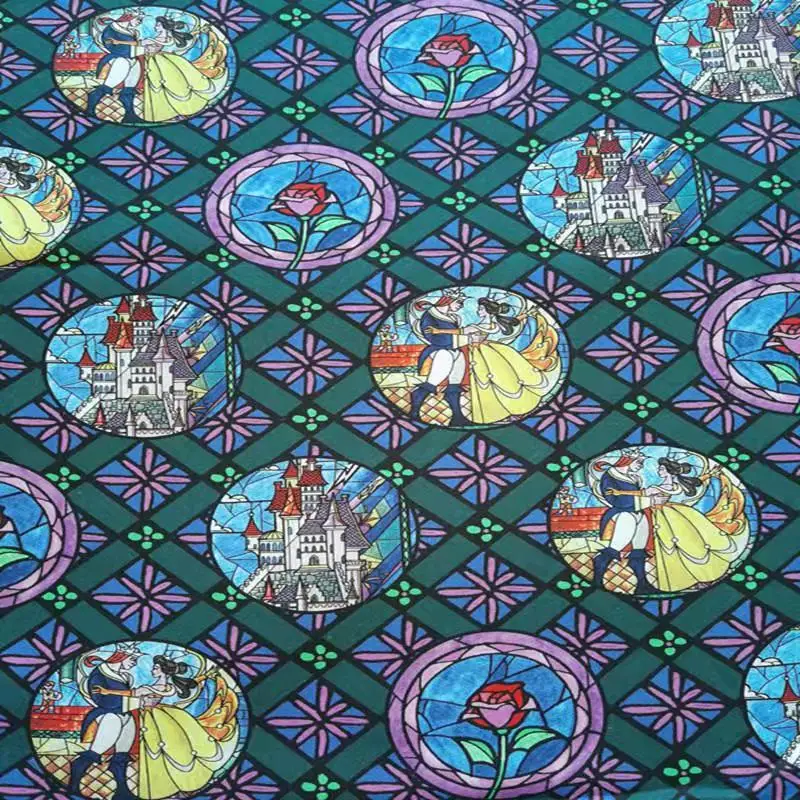 Чехлы из натурального хлопка с зеркальным принтом мультфильма Дисней Красавица