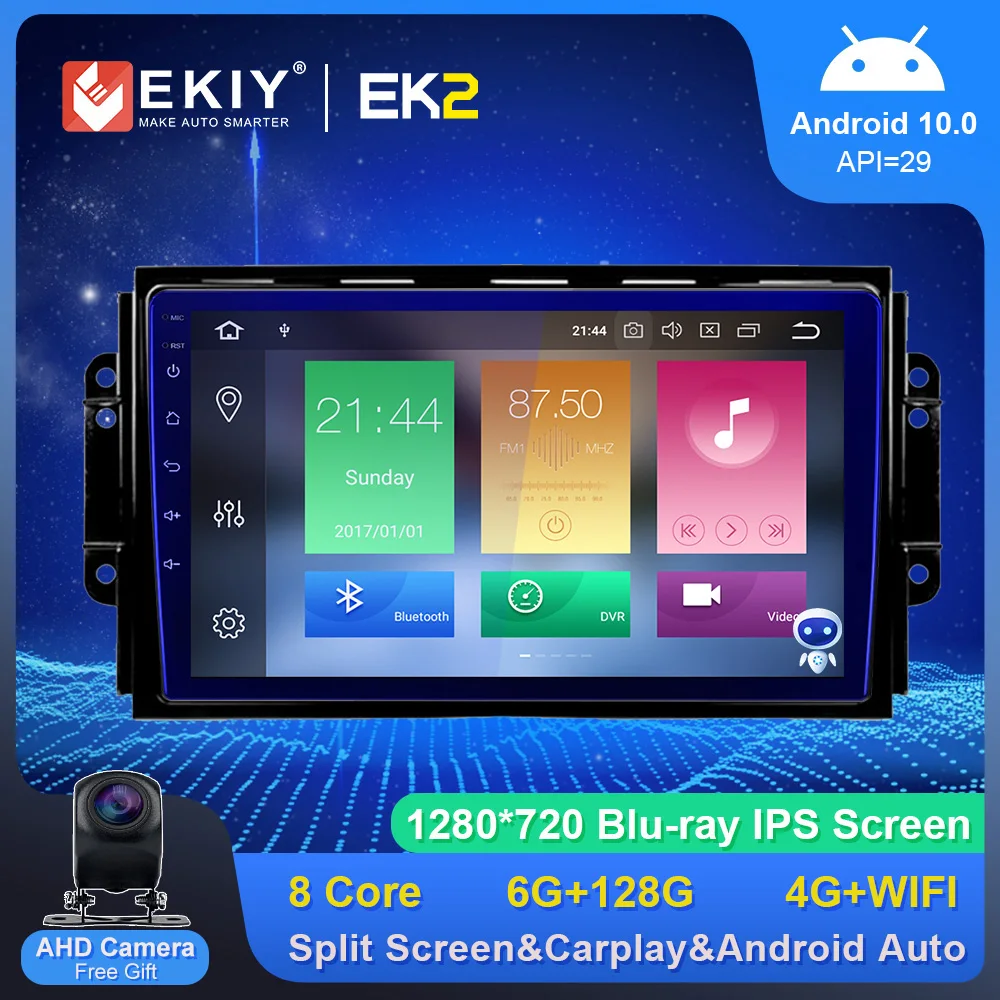 

Радиоприемник EKIY, Android 10,0, для Chery Tiggo 3, 2016, 2017, 2018, стерео, радио, GPS-навигация, 1280*720P IPS экран, головное устройство, 2 Din