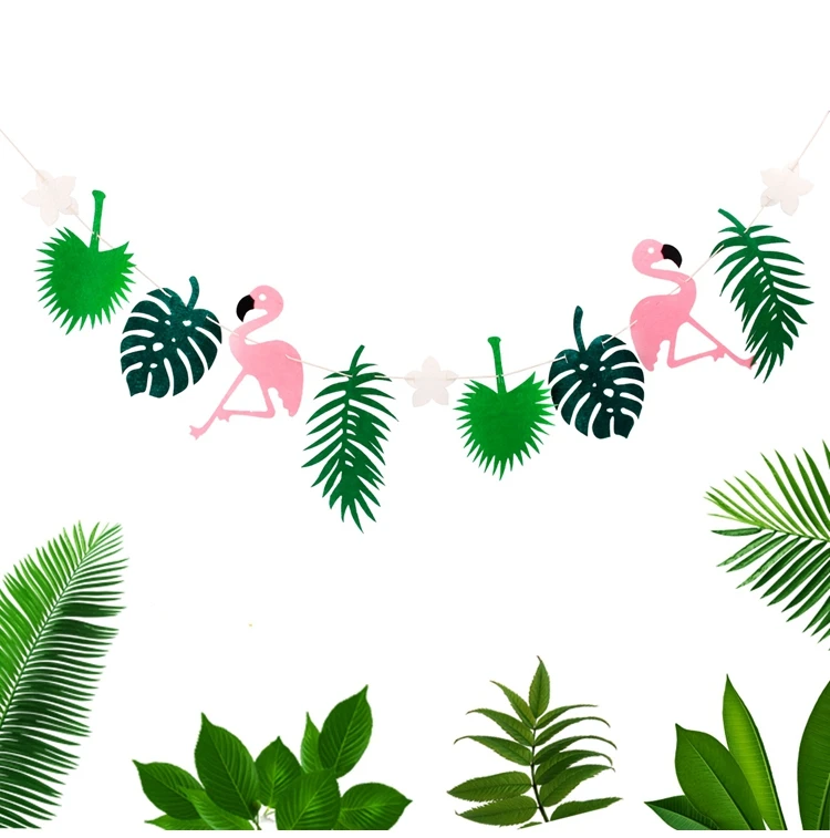 Huiran Гавайи участник Luau Фламинго вечерние Розовый фламинго декор в виде ананаса летняя для вечеринки, дня рождения девочка в гавайском стиле Вечерние Декор тропический - Цвет: Оливковый