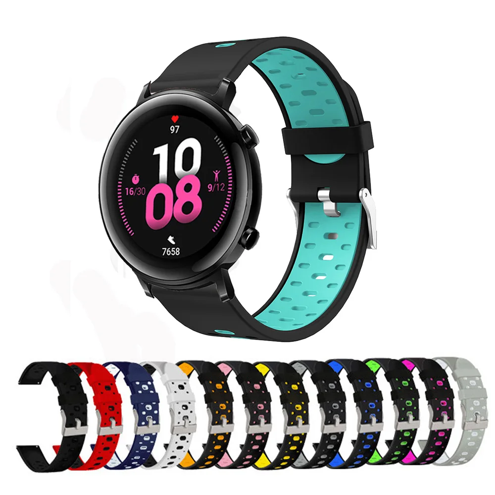 

Ремешок силиконовый для смарт-часов Huawei Watch GT 2 42 мм 20 мм