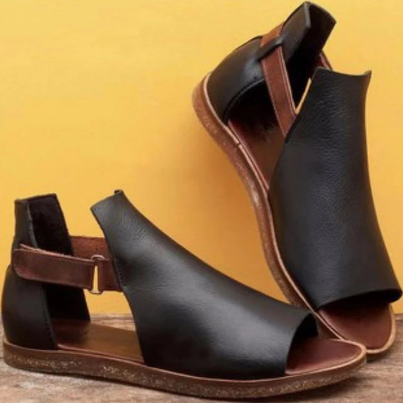 Летняя женская обувь для прогулок женские сандалии пляжные из искусственной