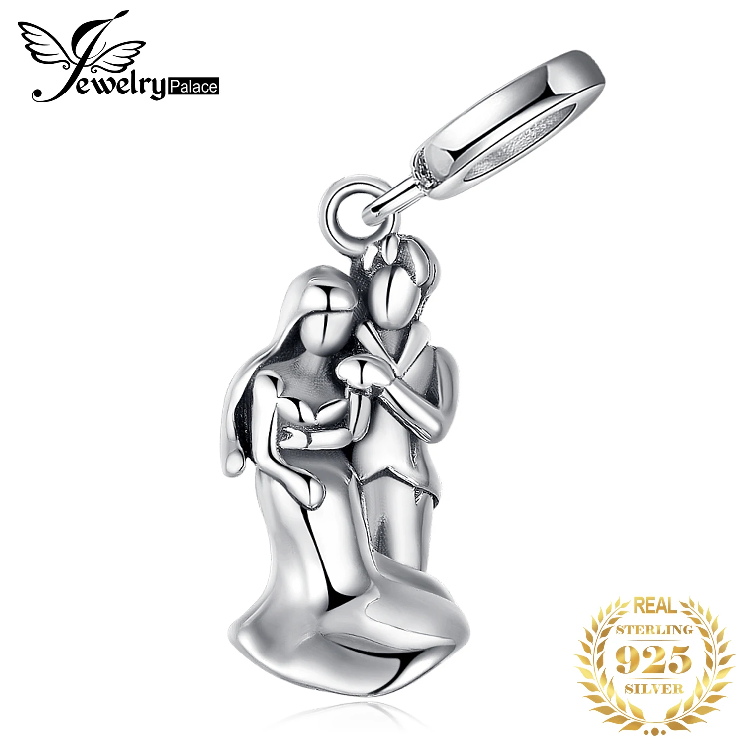 JewelryPalace 925 пробы Серебряный счастливый женат молодая пара Шарм Бусины Fit Браслеты