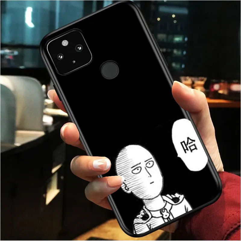 

Super Popular Animation for Google Pixel 5 4a 4 XL 5G Black Silicone Ring Holder Solft Phone Case