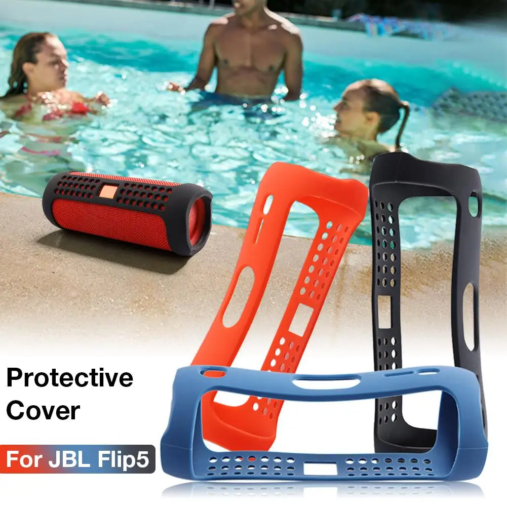 Портативный Силиконовый протектор для JBL Flip 5 динамиков защитный чехол