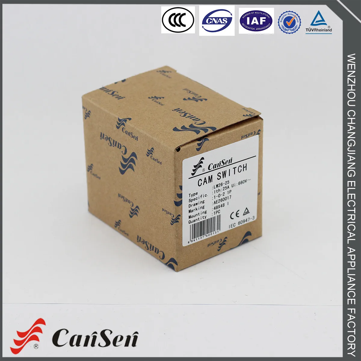 CANSEN LW26 25 CA20 Ith 25A поворотный кулачковый переключатель двойной 1 0 2 полюс 4