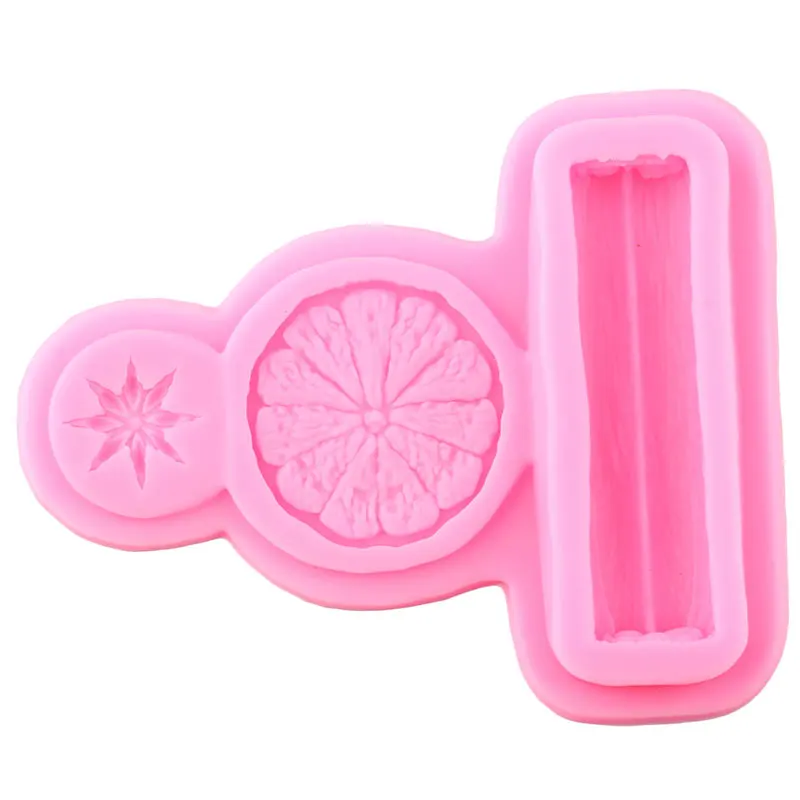 Лимон звездочки бадьяна корицы силиконовые формы конфеты Полимерная глина