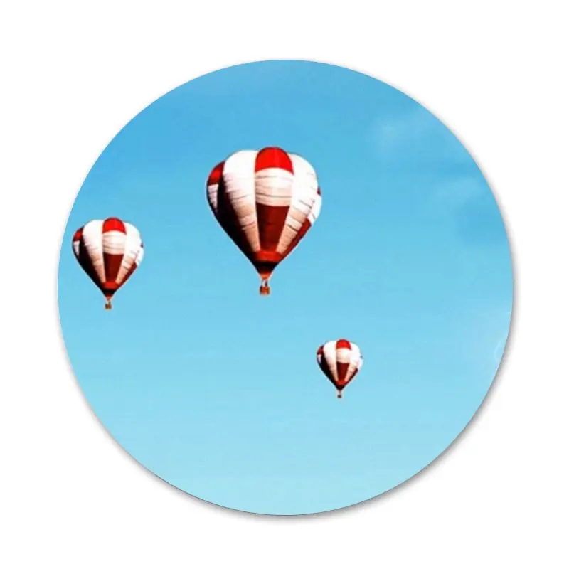 

Balloon hot air balloon love Badge Brooch Pin Accessories For Clothes Backpack Decoration gift 58mm