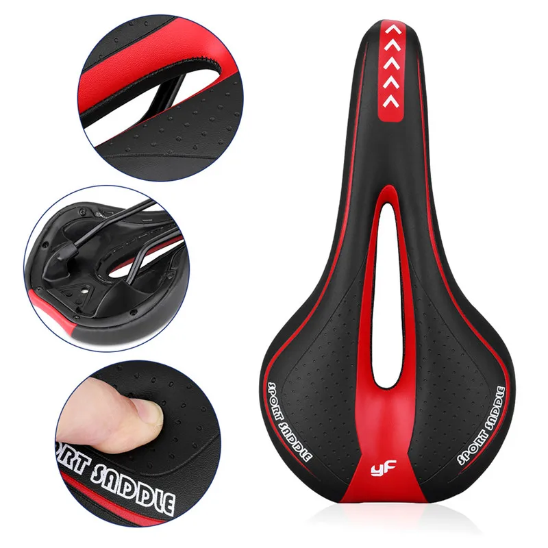 

Bicycle Seats Thick hollow design elastic comfortable breathable mountain road bicycle