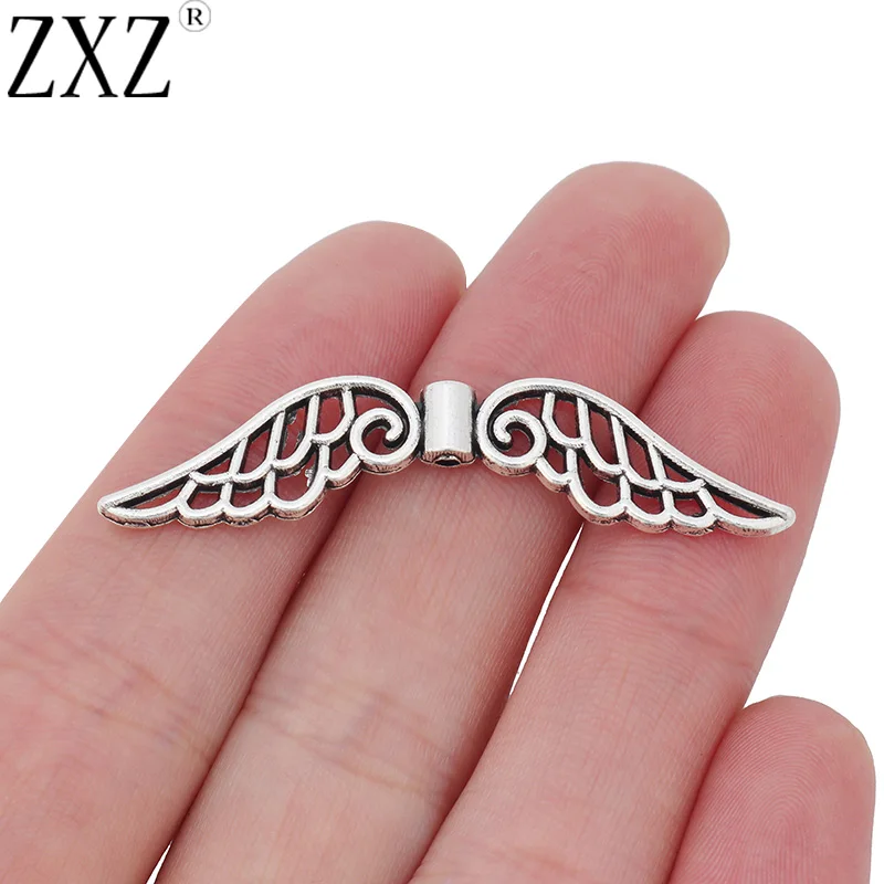 ZXZ 10 шт. большие сказочные ангелы подвески бусины фурнитура 52 мм|charm beads|spacer