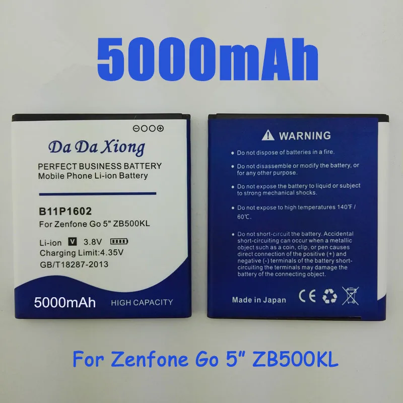 Аккумулятор B11P1602 5000 мАч для ASUS Zenfone Go 5 &quotZB500KL X00AD X00ADC X00ADA мобильный телефон