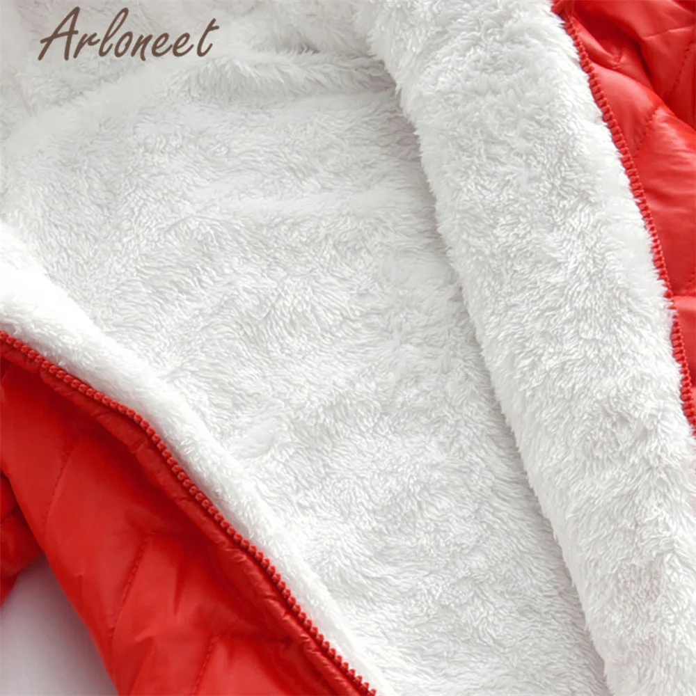 ARLONEET clothes baby boy winter thick coat Cartoon beer romper Jumpsuit zipper Hooded outerwear footies | Детская одежда и обувь