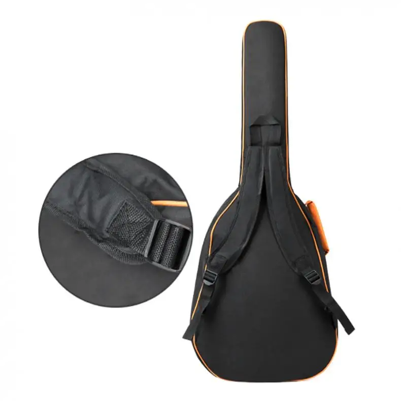 

40 / 41 Inch Oxford Fabric Guitar Case Colorful Edge Gig Bag Double Straps Padded 10mm Cotton Soft Waterproof Backpack