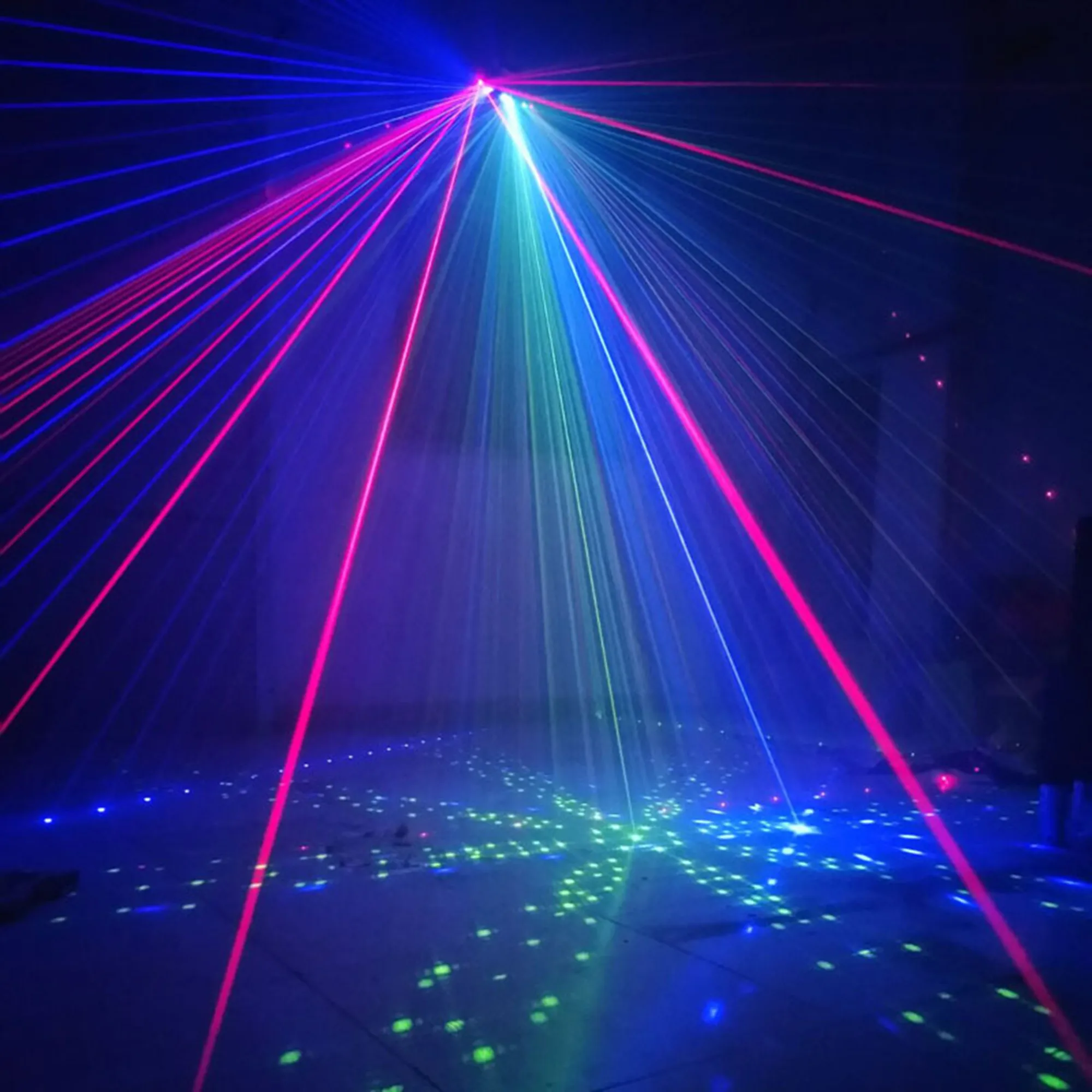 

6 Lens RGB Scan Laser DMX LED Scanning Stage Lighting Colorful spot Effect Scanner Disco dj party lights Sector Laser Projector