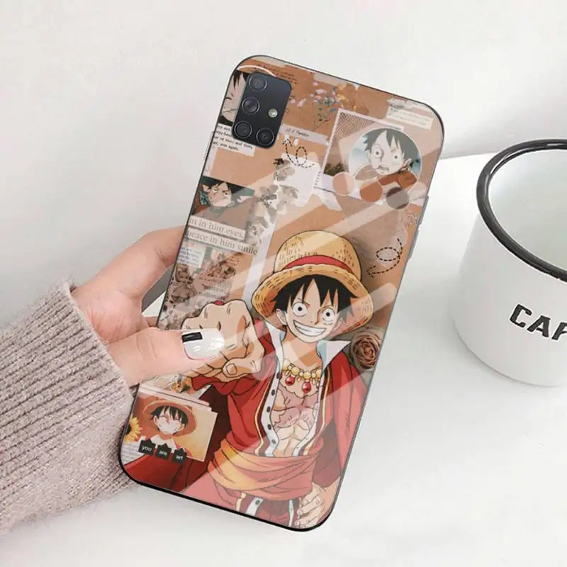 

Japanese Anime ONE PIECE Roronoa Zoro Phone Case For Samsung S7edge 8 9 10e 20plus S20 Ultra Note8 9 10pro A72018 Tempered Glass