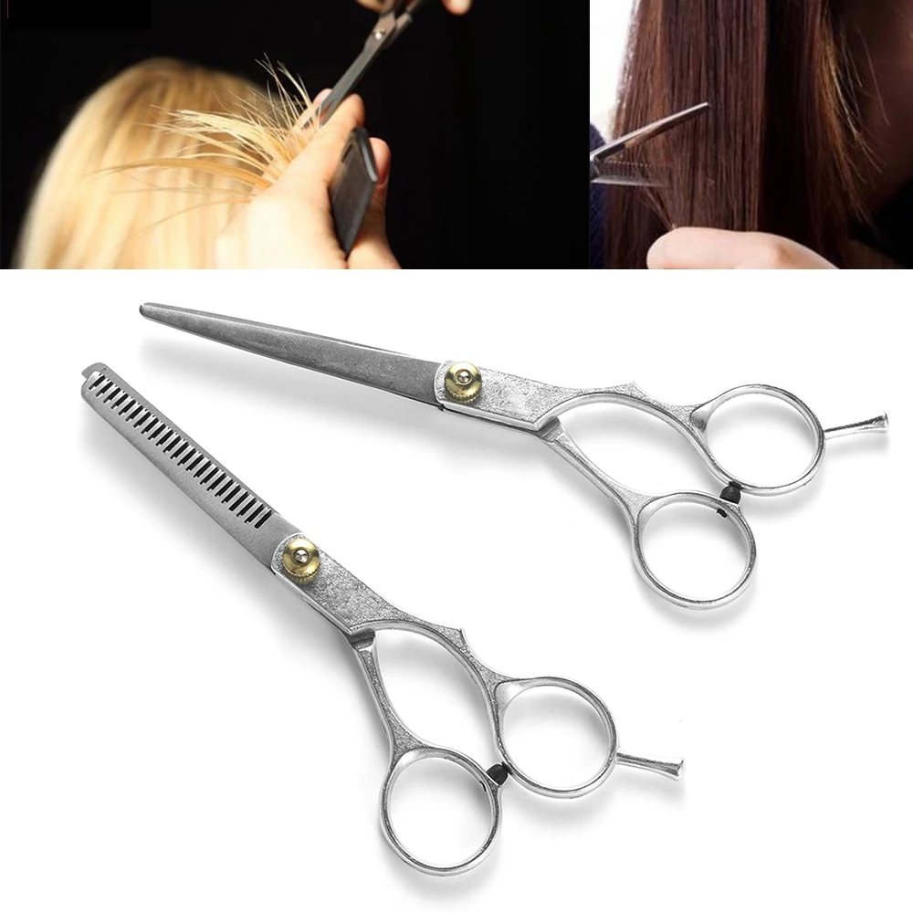 Набор парикмахерских ножниц из нержавеющей стали ножницы для филировки плоских