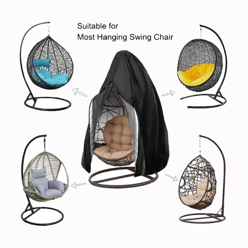 Тканевый чехол из ротанга с поворотным покрытием для улицы Прочный поворотного