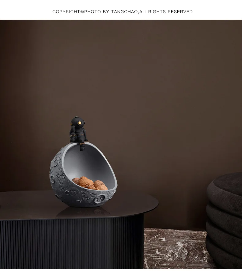 Креативная тарелка для фруктов с космонавтом коробка хранения ключей сладостей