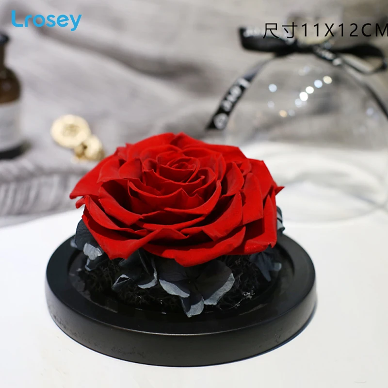 Нордическая любовь Everlasting цветок ваза подарок на день рождения стеклянная крышка