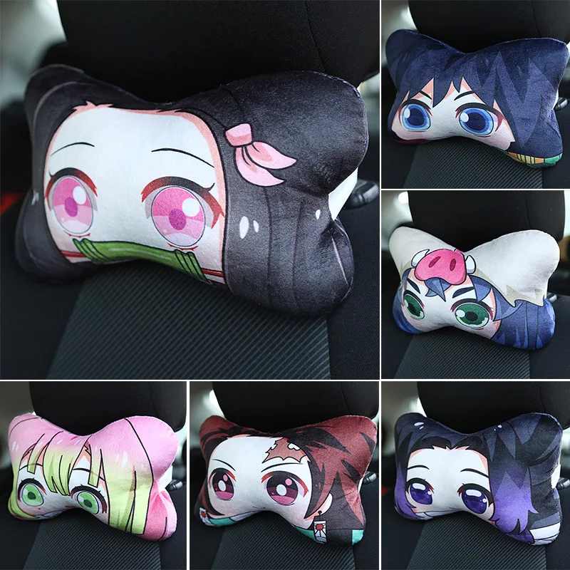 

25cm Japanese Anime Demon Slayer Tomioka Kochou Cushion Home car Decorative Pillow Decorativos Sofa Pillow