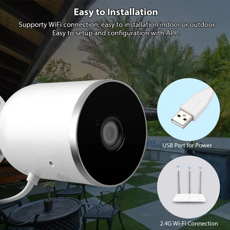 

Tuya Smart life WiFi IP Camera 1080P Home Security Outdoor Camera Night Vision Infrared Two Way Audio