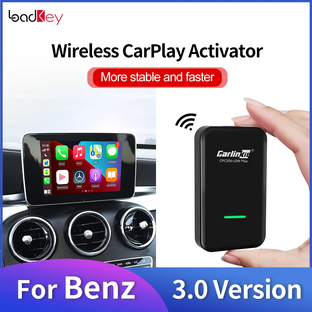 LoadKey &amp Carlinkit 3 0 CarPlay Беспроводная связь для Mercedes Benz W205 W204 A B C E S Class CLA GLA CLE GLE GLC GLK E300