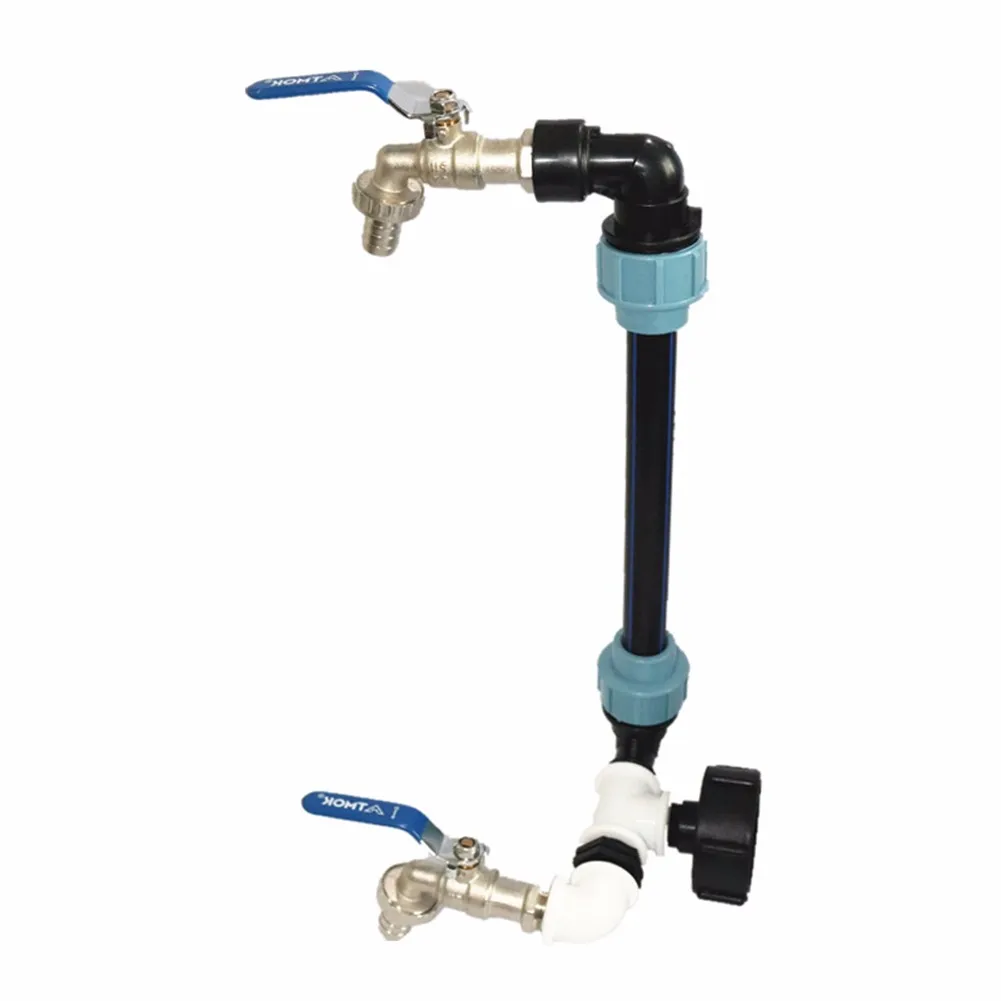

Swan Neck IBC Adapter With Outlet Tap Coarse Thread Connector Heightening