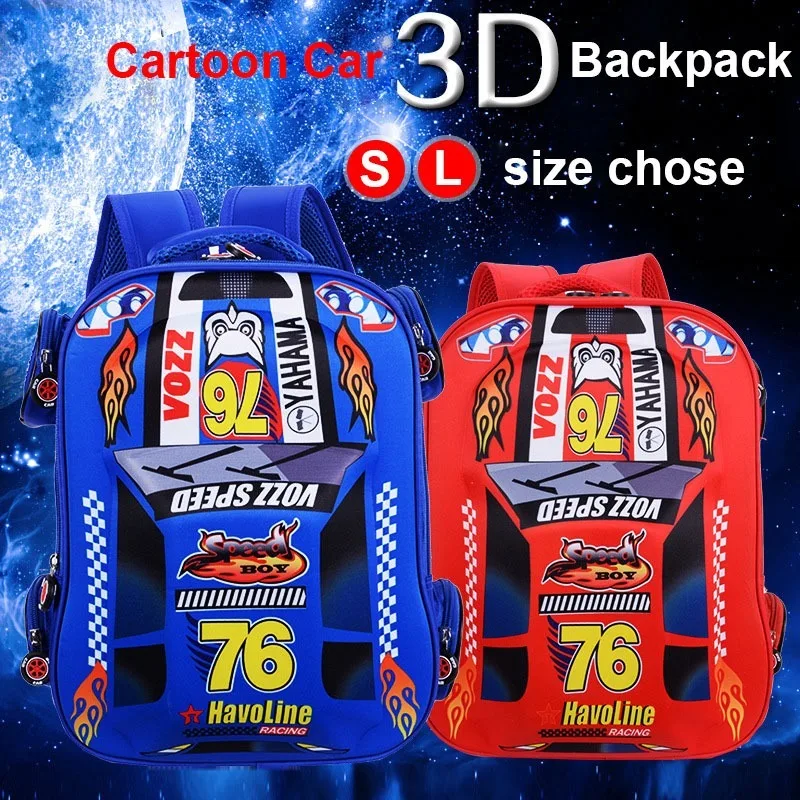 Сумка с машинками из мультфильмов Disney для мальчиков и девочек детский школьный