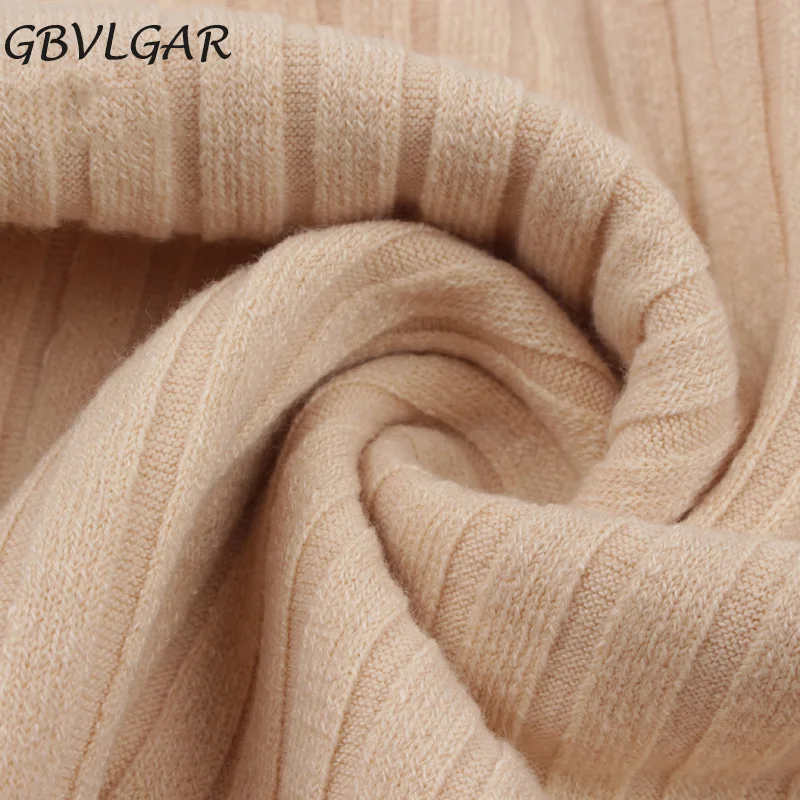 

GBVLGAR Women Sexy Off Shoulder Solid Skinny Tshirt Female Long Sleeve Ribbed Knitted T-Shirt Spring Autumn Tops Office Lady
