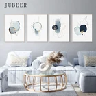 Современный абстрактный холст, постер на синюю стену, Картина на холсте, минималистская линия, Настенный декор настенные постеры года