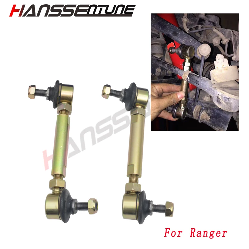 Hanssentune 4X4 adjustable  Stabilizer end link kit  front right and left Anti-roll-bar sawy for Ranger