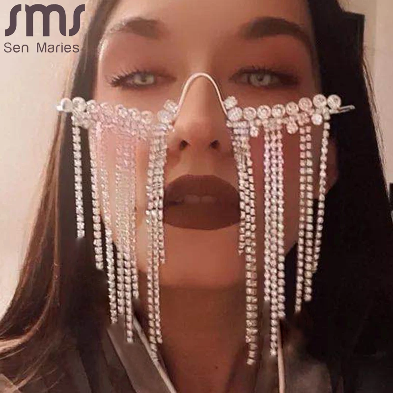 Алмазные стимпанк Солнцезащитные очки оправа Стразы оправы для очков женщин