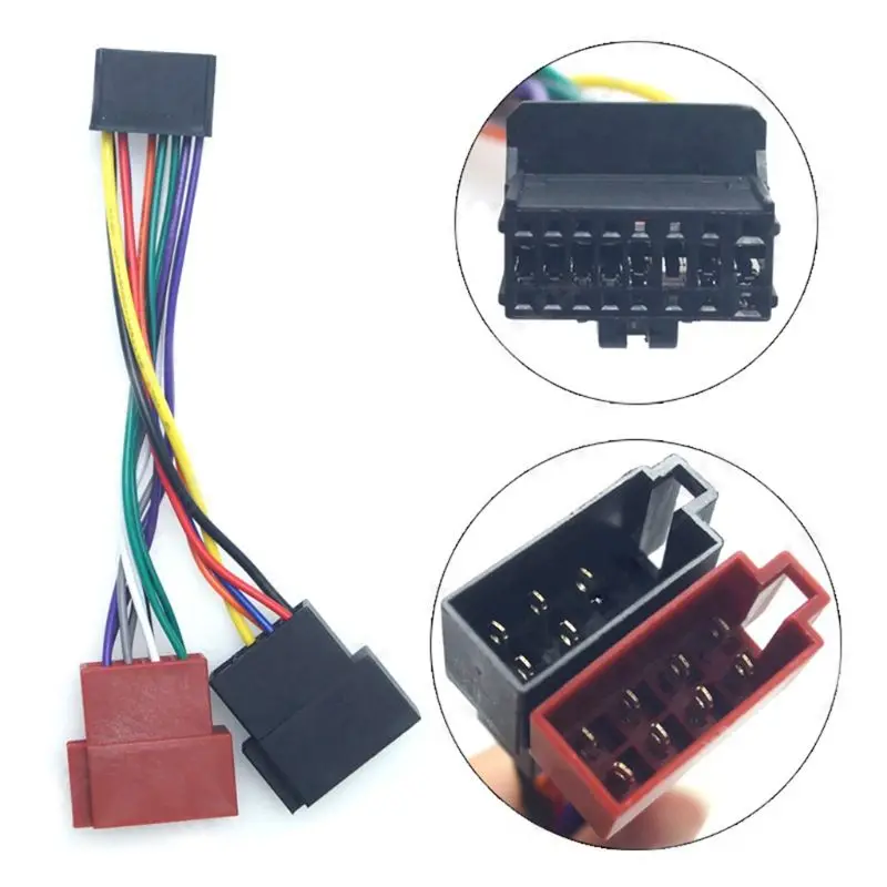 G5AD 16-контактный автомобильный хвостовой провод стерео радио плеер ISO